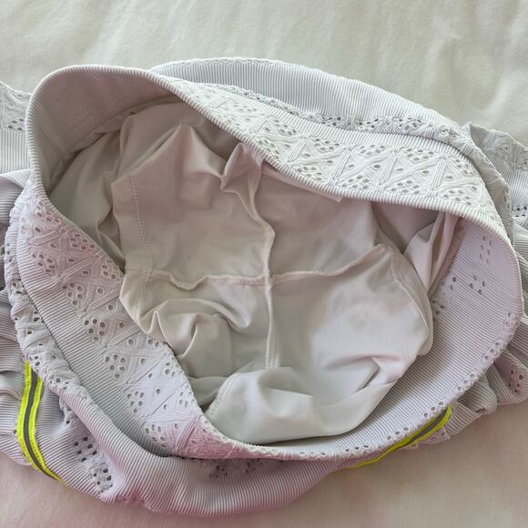 Veronica Beard L’etoile Sport White Eyelet Pointelle Knit Athletic Tennis Skort - Picture 10 of 10